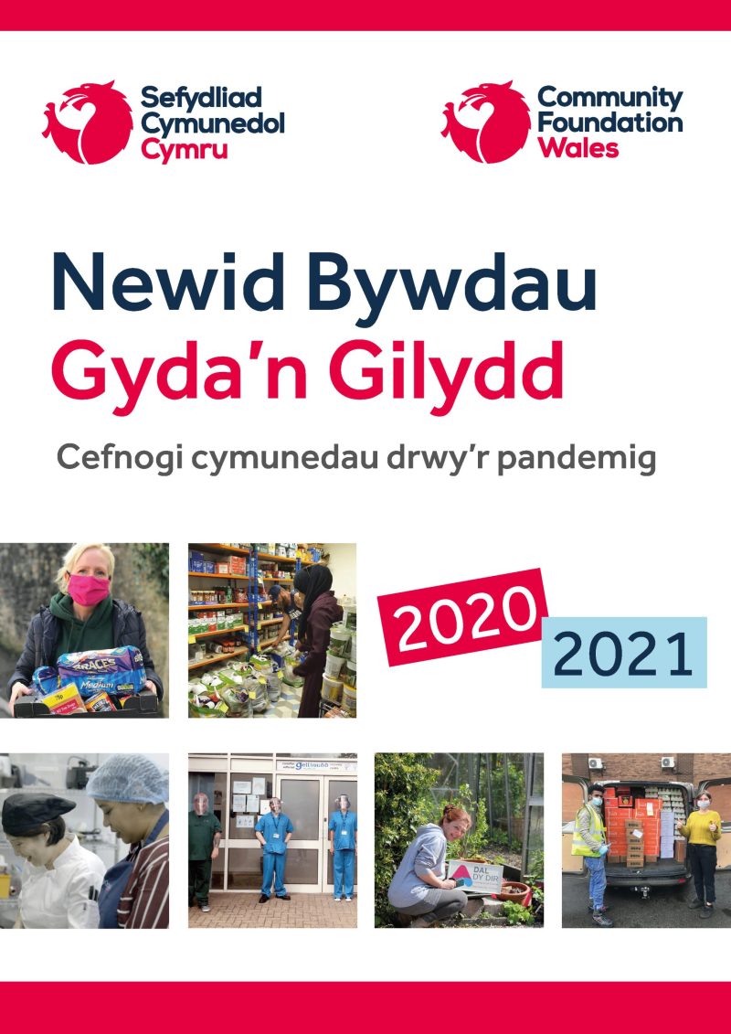 Front page from Annual Review 2020-21 – CYM Adroddiadau