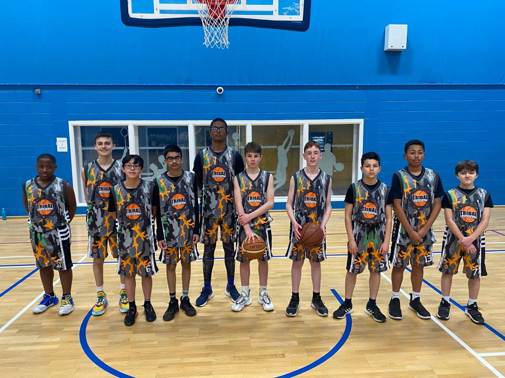 Under 14 Kit Tribal Basketball team in their new kit.